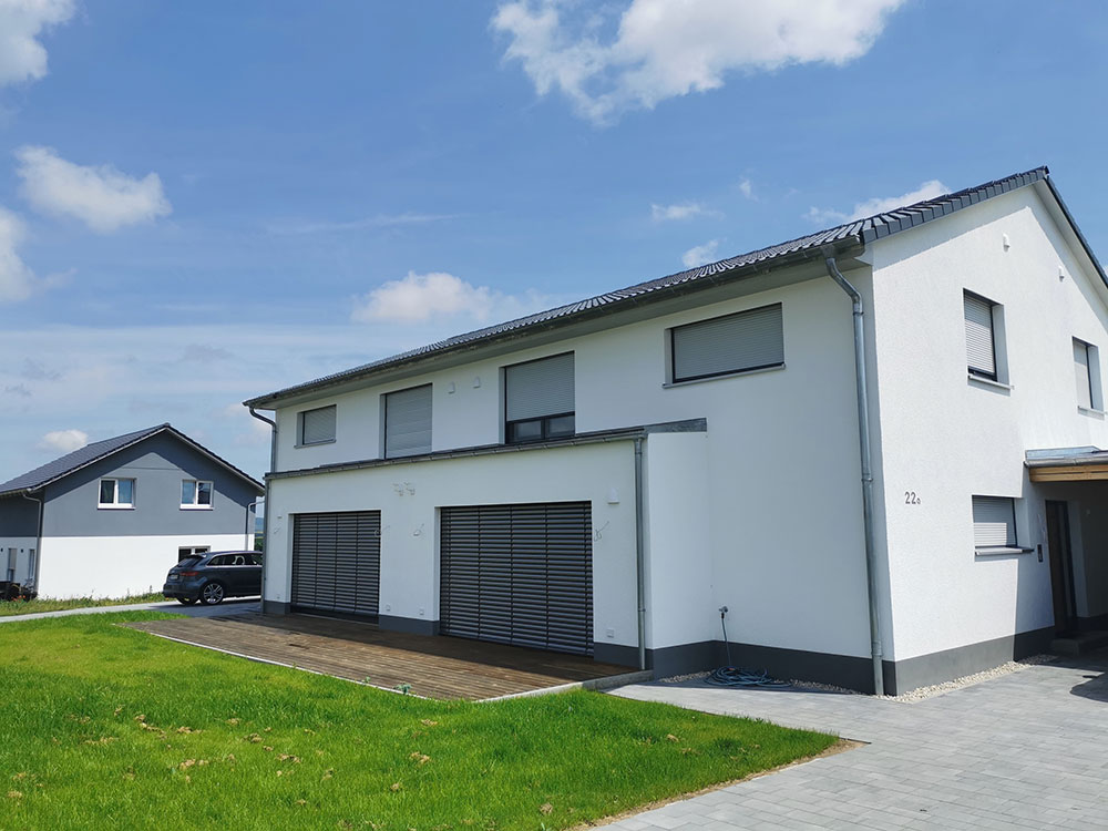KR Wohnbau, Doppelhaushälften, Holzhaus, Uffenheim