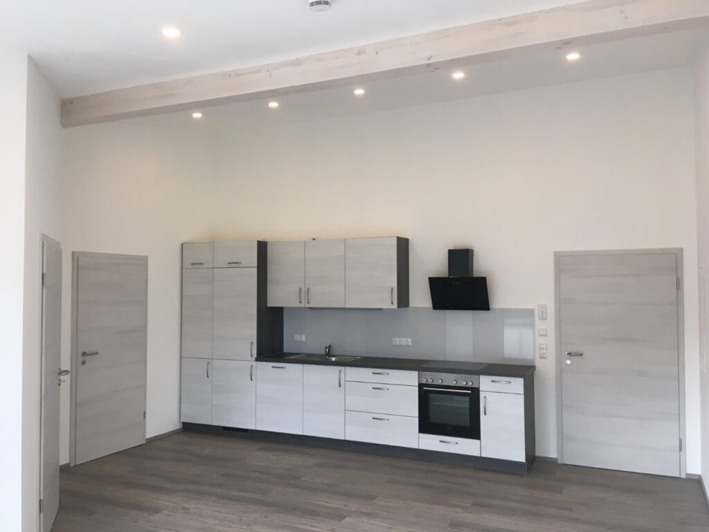 KR Wohnbau, Neubau mit 7 Wohnungen, Holzhaus, Obernzenn