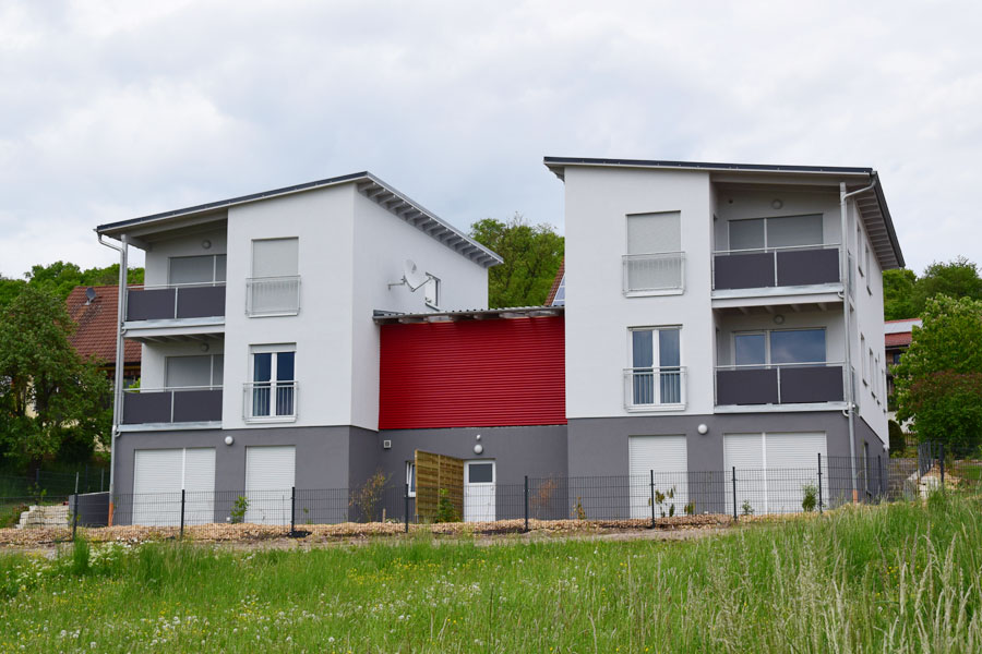 KR Wohnbau, Doppelhaus mit Keller und Carport, Weihenzell