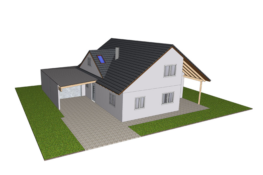 KR Wohnbau, Einfamilienhaus, Holzhaus, Neunstetten-Herrieden